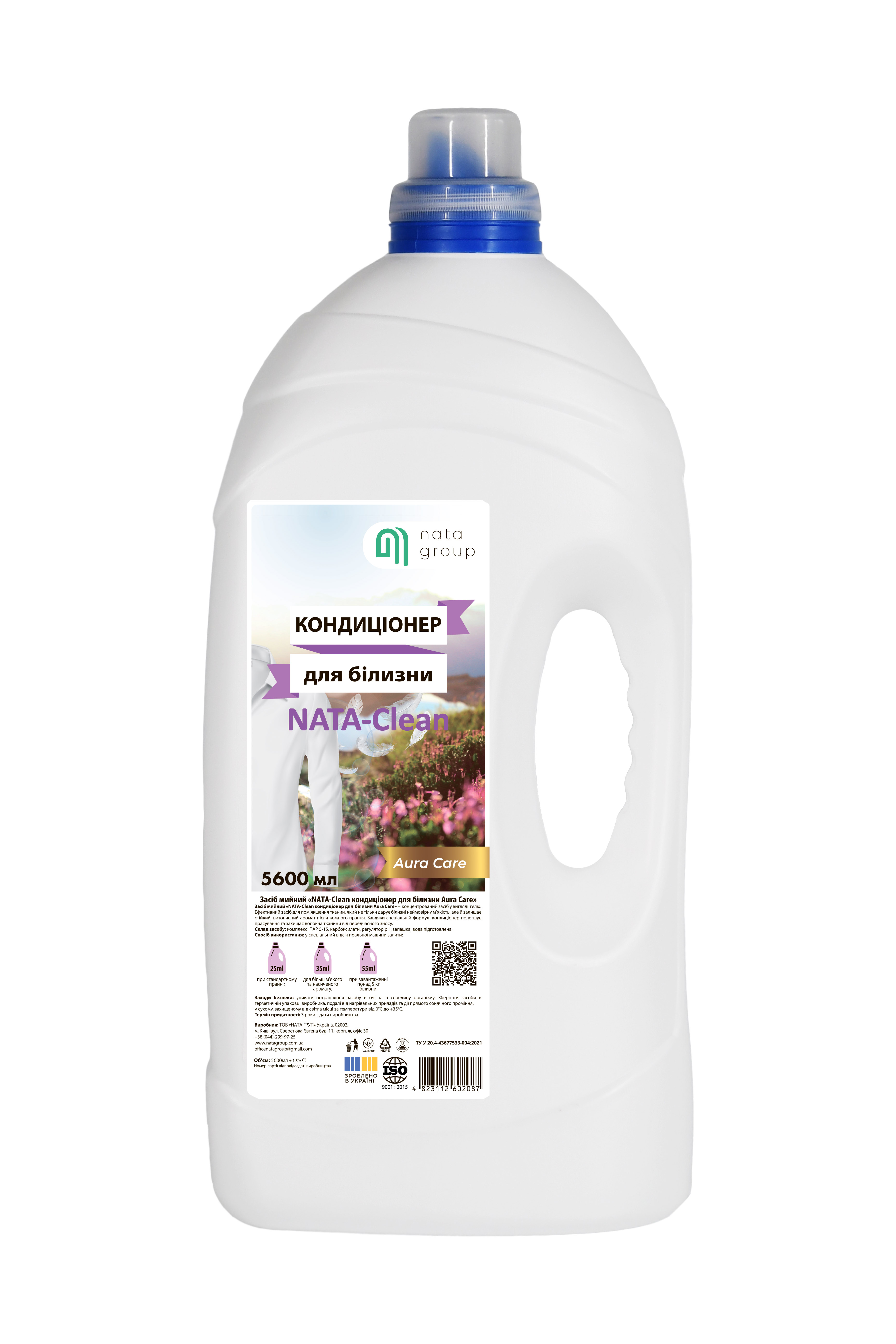 NATA-Clean Fabric Softener Aura Care, kanister 5600 ml